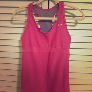 Nike racerback tank pink size s
